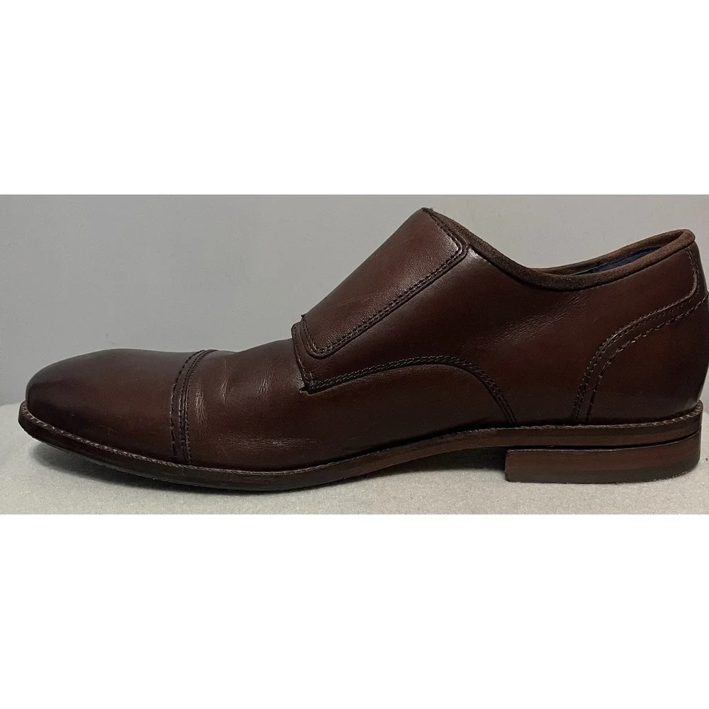 Cole Haan Shoes Mens Size 10.5 Brown Leather Double Monk Strap Dress Grand‎